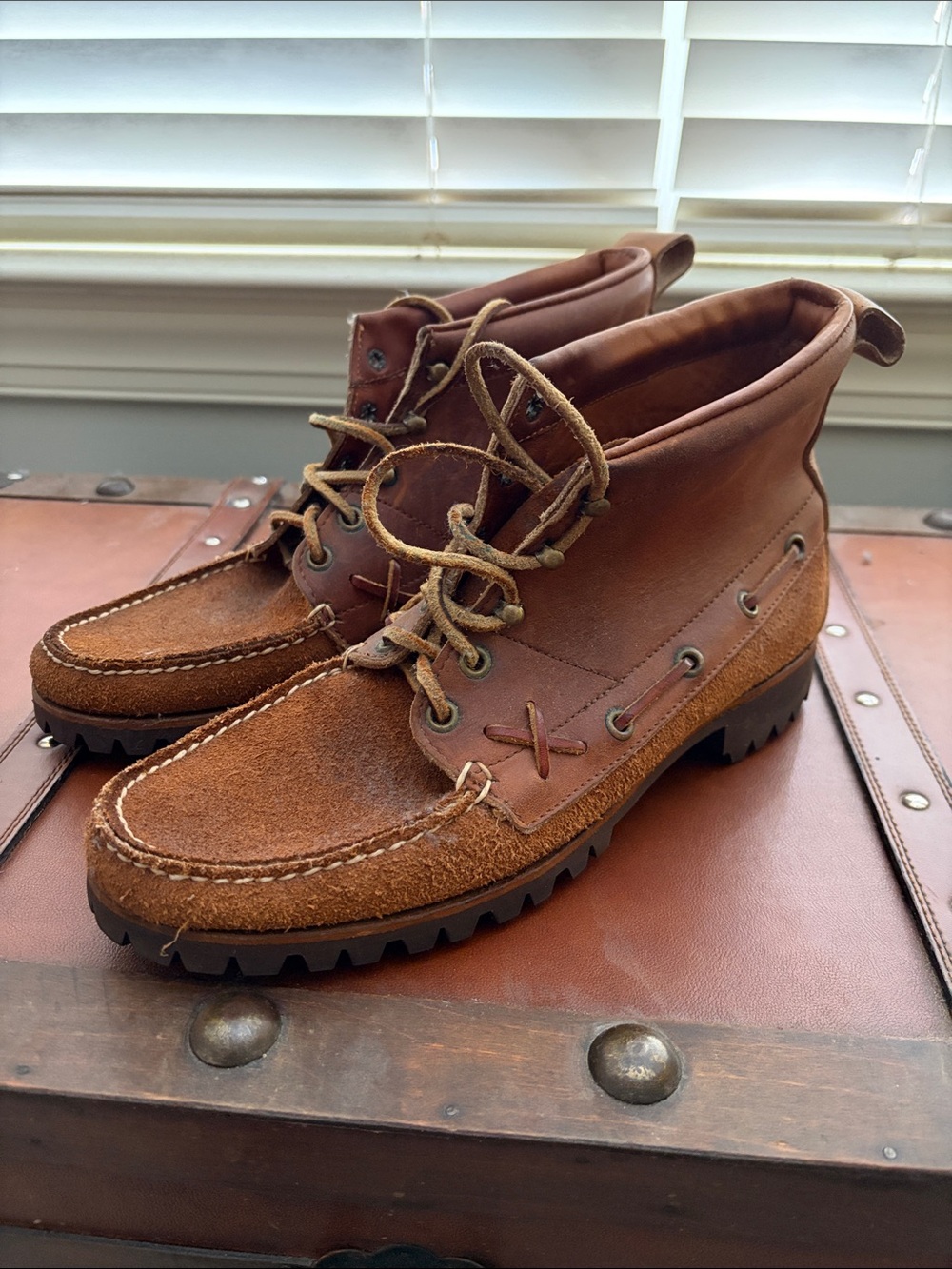 $695 Vintage Polo Ralph Lauren boots